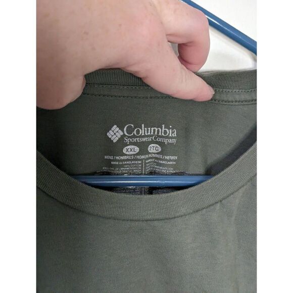 Columbia Green Graphic Tee Short Sleeve T-Shirt - Size XXL - Picture 3 of 5